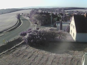 Obec Ježkovice - Vjezd do obce ze severu - 27.5.2026 v 06:45 Obec Ježkovice - Vjezd do obce ze severu - 27.5.2026 v 06:45