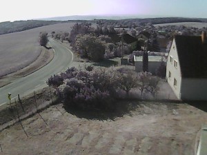 Obec Ježkovice - Vjezd do obce ze severu - 27.5.2026 v 08:45 Obec Ježkovice - Vjezd do obce ze severu - 27.5.2026 v 08:45
