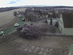 Vjezd do obce ze severu