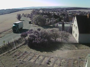Obec Ježkovice - Vjezd do obce ze severu - 16.6.2026 v 08:15 Obec Ježkovice - Vjezd do obce ze severu - 16.6.2026 v 08:15