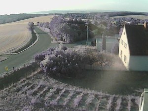 Gemeinde Ježkovice - Eingang ins Dorf von Norden - 31.7.2026 v 06:45 Gemeinde Ježkovice - Eingang ins Dorf von Norden - 31.7.2026 v 06:45