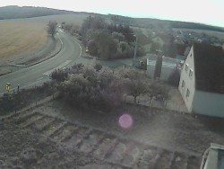 Vjezd do obce ze severu