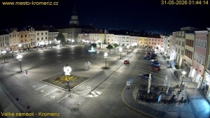 Město Kroměříž - Velké náměstí - 31.5.2026 v 01:45 Město Kroměříž - Velké náměstí - 31.5.2026 v 01:45