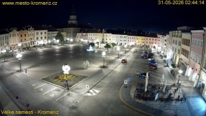 Město Kroměříž - Velké náměstí - 31.5.2026 v 02:45 Město Kroměříž - Velké náměstí - 31.5.2026 v 02:45