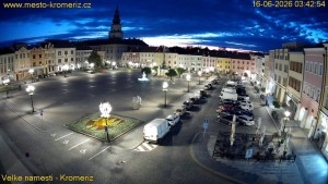 Město Kroměříž - Velké náměstí - 16.6.2026 v 03:45 Město Kroměříž - Velké náměstí - 16.6.2026 v 03:45