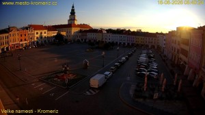 Město Kroměříž - Velké náměstí - 16.6.2026 v 05:45 Město Kroměříž - Velké náměstí - 16.6.2026 v 05:45
