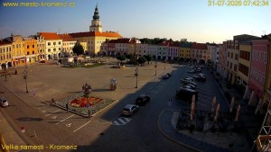 Město Kroměříž - Velké náměstí - 31.7.2026 v 07:45 Město Kroměříž - Velké náměstí - 31.7.2026 v 07:45