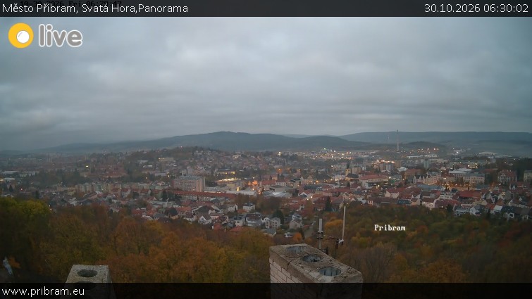 Stadt Příbram - Heiliger Berg,Panorama - 30.10.2026 v 06:30