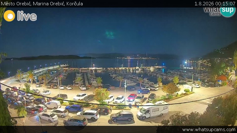 The town of Orebić - Marina Orebić, Korčula - 1.8.2026 v 00:15
