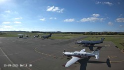Taxiway C, gas station, runway