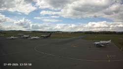 Taxiway C, gas station, runway