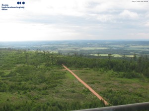 Kopec Praha - Meteoradar Brdy - 9.6.2026 v 08:45 Kopec Praha - Meteoradar Brdy - 9.6.2026 v 08:45