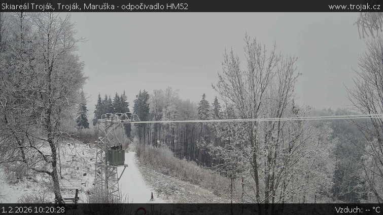 Skiareál Troják - Troják, Maruška - odpočivadlo HM52 - 1.2.2026 v 10:20