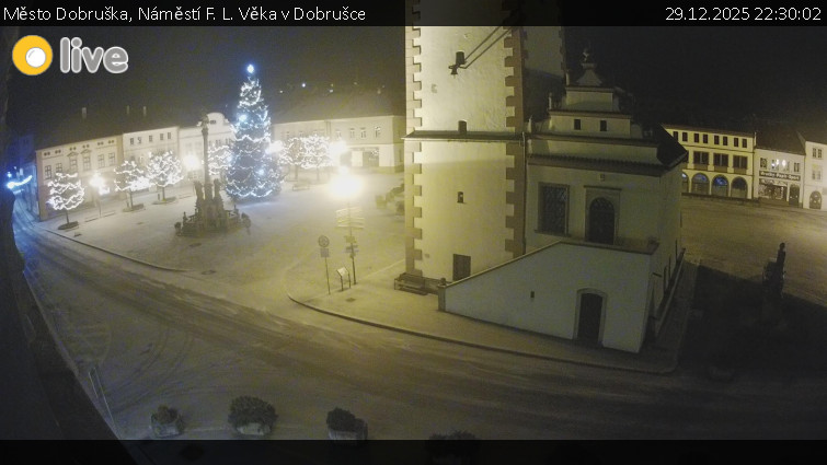 Město Dobruška - Náměstí F. L. Věka v Dobrušce - 29.12.2025 v 22:30