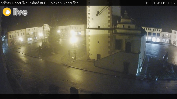Město Dobruška - Náměstí F. L. Věka v Dobrušce - 26.1.2026 v 06:00