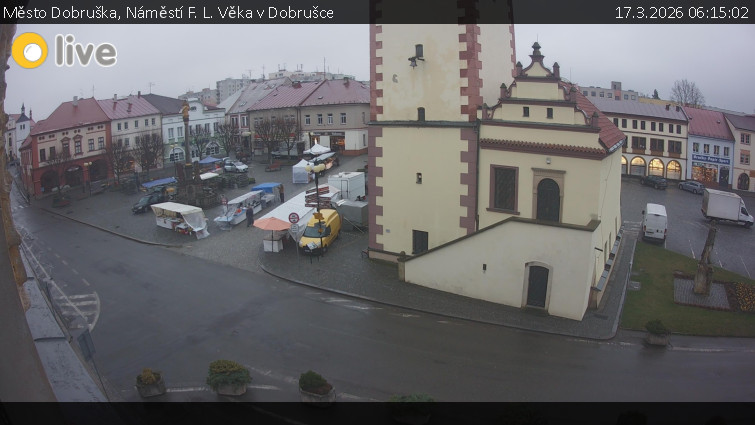 Město Dobruška - Náměstí F. L. Věka v Dobrušce - 17.3.2026 v 06:15