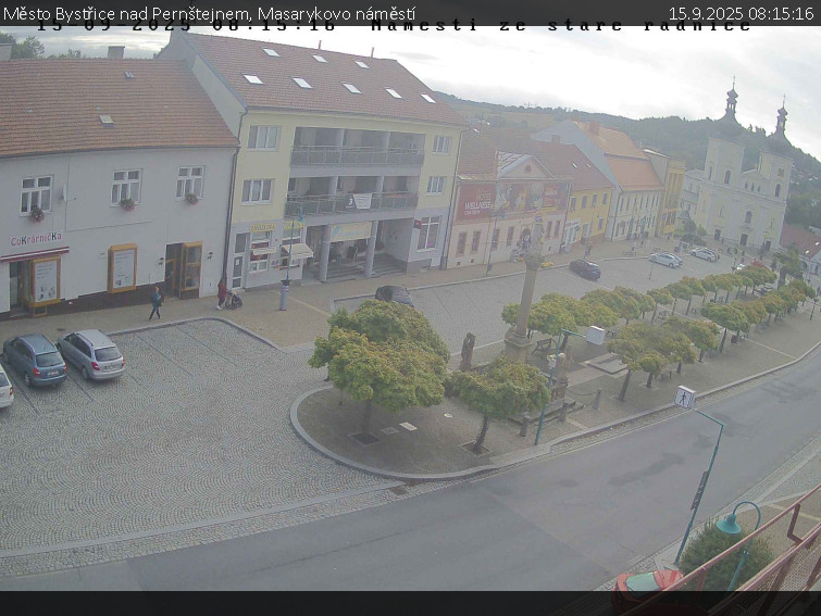 Město Bystřice nad Pernštejnem - Masarykovo náměstí  - 15.9.2025 v 08:15