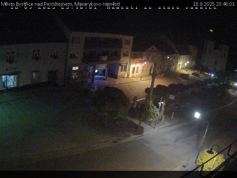 Město Bystřice nad Pernštejnem - Masarykovo náměstí  - 18.9.2025 v 23:46