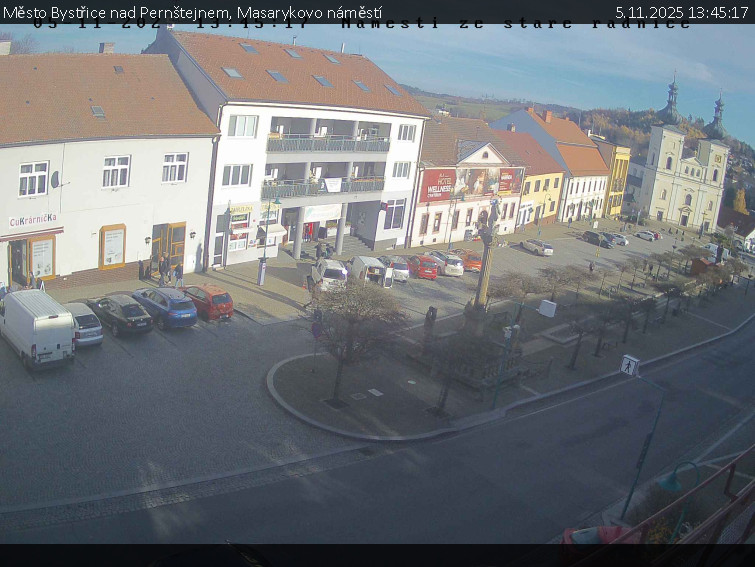 Město Bystřice nad Pernštejnem - Masarykovo náměstí  - 5.11.2025 v 13:45