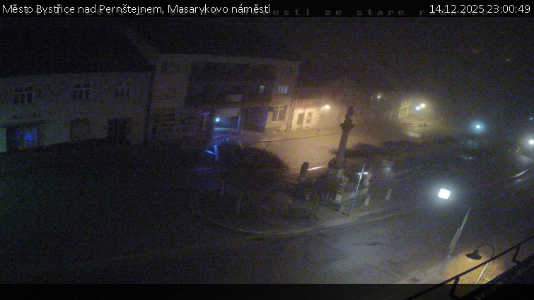 Město Bystřice nad Pernštejnem - Masarykovo náměstí  - 14.12.2025 v 23:00