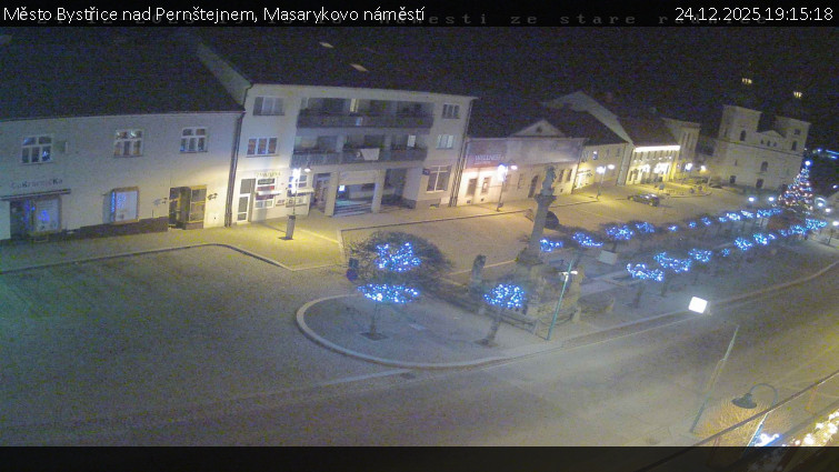 Město Bystřice nad Pernštejnem - Masarykovo náměstí  - 24.12.2025 v 19:15