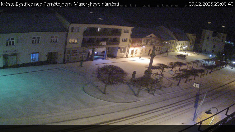 Město Bystřice nad Pernštejnem - Masarykovo náměstí  - 30.12.2025 v 23:00