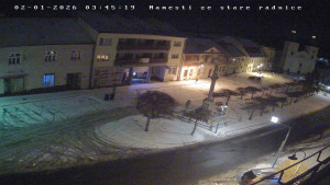 Město Bystřice nad Pernštejnem - Masarykovo náměstí  - 2.1.2026 v 03:45