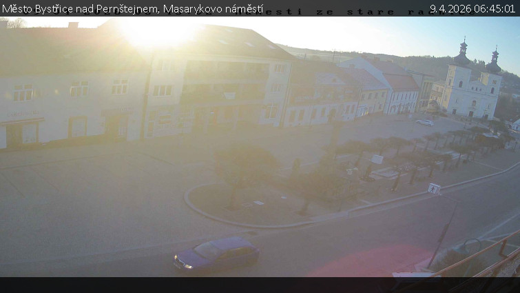 Město Bystřice nad Pernštejnem - Masarykovo náměstí  - 9.4.2026 v 06:45
