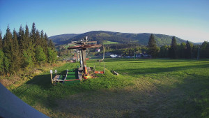 Skiarena R3 Ramzová - Horní část sjezdovky Skiareálu Ramzová - 9.5.2025 v 06:30
