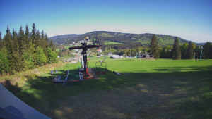 Skiarena R3 Ramzová - Horní část sjezdovky Skiareálu Ramzová - 9.5.2025 v 08:30
