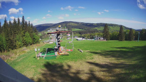 Skiarena R3 Ramzová - Horní část sjezdovky Skiareálu Ramzová - 9.5.2025 v 09:30