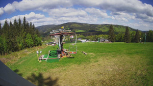Skiarena R3 Ramzová - Horní část sjezdovky Skiareálu Ramzová - 9.5.2025 v 10:30