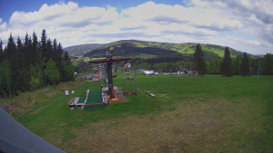 Skiarena R3 Ramzová - Horní část sjezdovky Skiareálu Ramzová - 9.5.2025 v 11:30