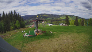 Skiarena R3 Ramzová - Horní část sjezdovky Skiareálu Ramzová - 9.5.2025 v 13:30