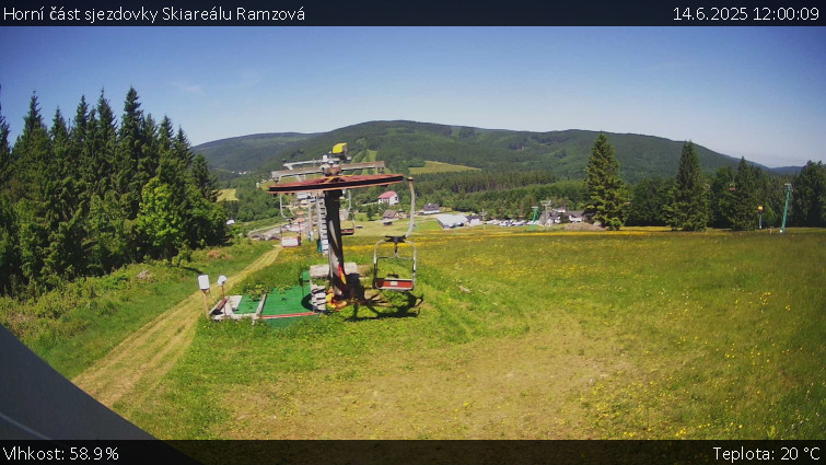Skiarena R3 Ramzová - Horní část sjezdovky Skiareálu Ramzová - 14.6.2025 v 12:00 Skiarena R3 Ramzová - Horní část sjezdovky Skiareálu Ramzová - 14.6.2025 v 12:00
