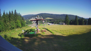 Skiarena R3 Ramzová - Horní část sjezdovky Skiareálu Ramzová - 1.7.2025 v 08:30