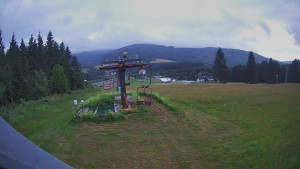 Skiarena R3 Ramzová - Horní část sjezdovky Skiareálu Ramzová - 4.7.2025 v 06:30