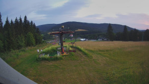 Skiarena R3 Ramzová - Horní část sjezdovky Skiareálu Ramzová - 6.7.2025 v 04:30