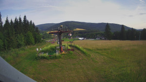 Skiarena R3 Ramzová - Horní část sjezdovky Skiareálu Ramzová - 6.7.2025 v 06:30