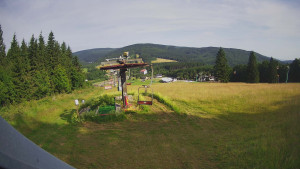 Skiarena R3 Ramzová - Horní část sjezdovky Skiareálu Ramzová - 6.7.2025 v 08:30