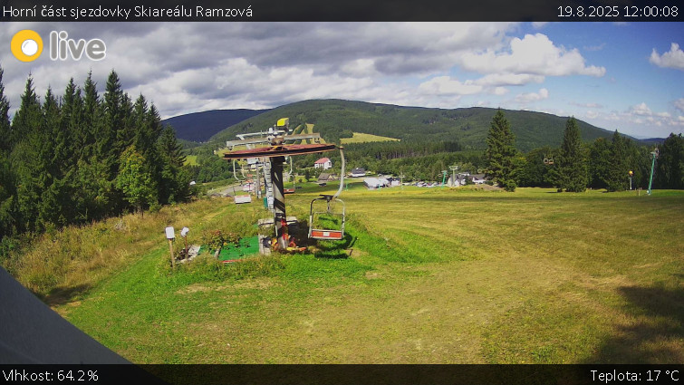 Horské atrakce Ramzová - Horní část sjezdovky Skiareálu Ramzová - 19.8.2025 v 12:00