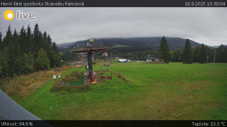 Horské atrakce Ramzová - Horní část sjezdovky Skiareálu Ramzová - 18.9.2025 v 13:30