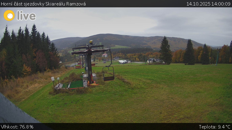 Horské atrakce Ramzová - Horní část sjezdovky Skiareálu Ramzová - 14.10.2025 v 14:00 Horské atrakce Ramzová - Horní část sjezdovky Skiareálu Ramzová - 14.10.2025 v 14:00