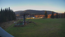 Horní část sjezdovky Skiareálu Ramzová