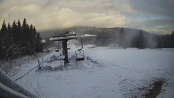 Horní část sjezdovky Skiareálu Ramzová