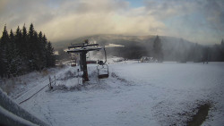 Horní část sjezdovky Skiareálu Ramzová