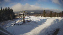 Horní část sjezdovky Skiareálu Ramzová