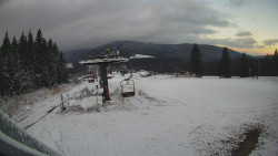 Horní část sjezdovky Skiareálu Ramzová