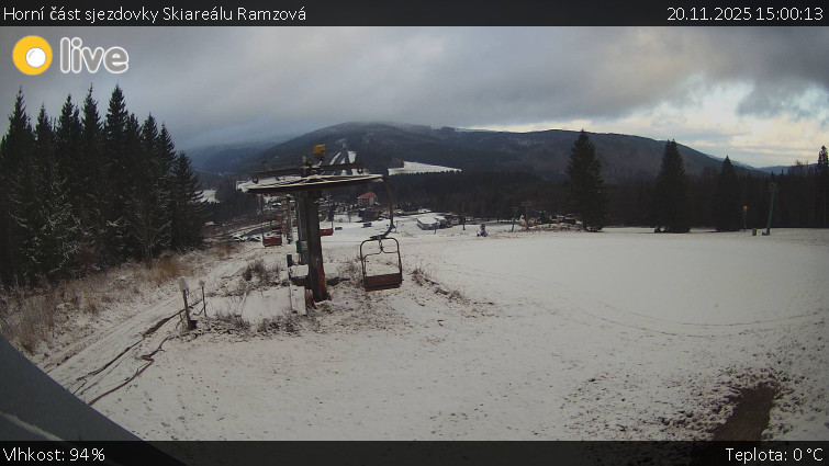 Horské atrakce Ramzová - Horní část sjezdovky Skiareálu Ramzová - 20.11.2025 v 15:00