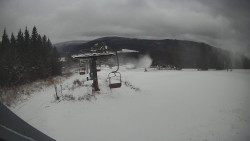 Horní část sjezdovky Skiareálu Ramzová